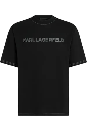 Karl Lagerfeld Playera con costuras en contraste