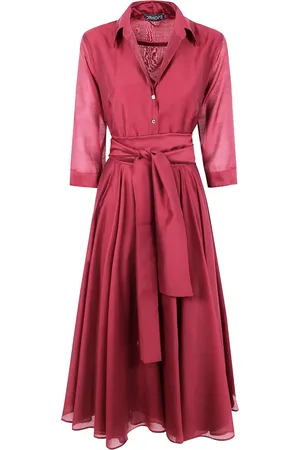 DRHOPE Vestido midi con cinturón