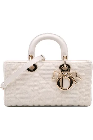 Dior Bolsa satchel Lady D Joy Macrocannage mediana de tejido técnico 2021
