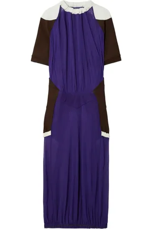 Tory Burch Vestido midi con diseño color block