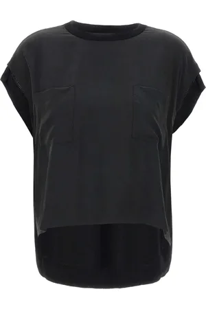 Kaos Blusa con paneles de seda