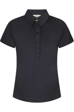 HERNO Playera tipo polo de manga corta