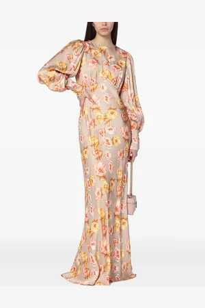 By Malina Vestido de noche con estampado floral