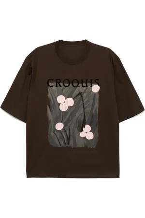 CROQUIS Playera con estampado gráfico