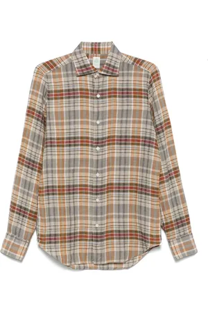 Finamore Camisa con cuadros estampados