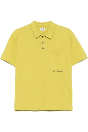 C.P. Company Playera tipo polo con logo estampado