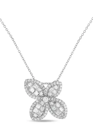 LB Exclusive Collar en oro blanco de 18kt con diamante