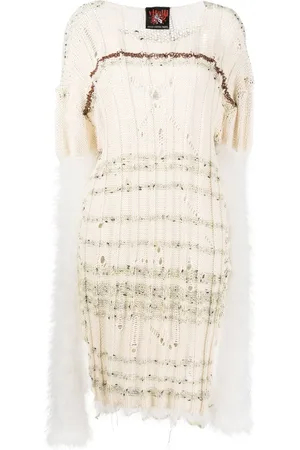 Vitelli Vestido midi estilo suéter tejido