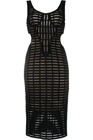 GENNY Vestido midi Iconic con aberturas