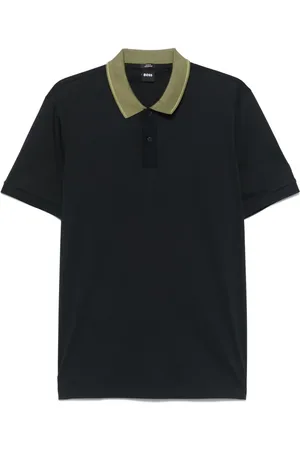 HUGO BOSS Playera tipo polo con cuello en contraste