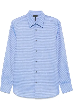 Emporio Armani Camisa con logo en jacquard