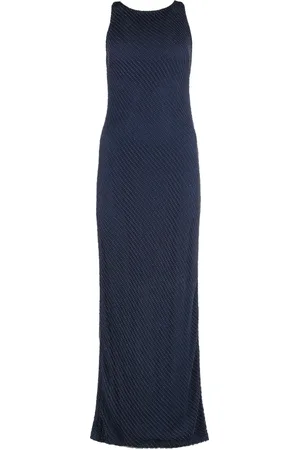 Ralph Lauren Vestido largo bordado con mostacillas
