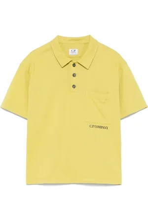 C.P. Company Playera tipo polo con logo estampado