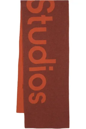Acne Studios Bufanda tejida con logo