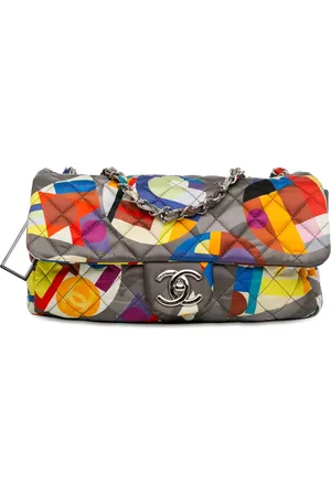 CHANEL Bolsa de hombro Small Printed Nylon Coco Color Flap 2014-2015