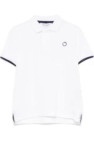 Trussardi Playera tipo polo con aplique del logo