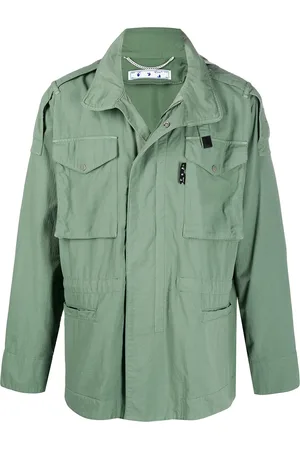 OFF-WHITE Chamarra estilo militar con motivo Arrows