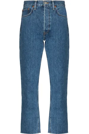 RE/DONE Jeans Stove Pipe de tiro alto