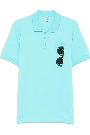 Moschino Playera tipo polo con detalle estampado