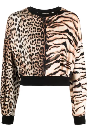 Roberto Cavalli Blusa con animal print