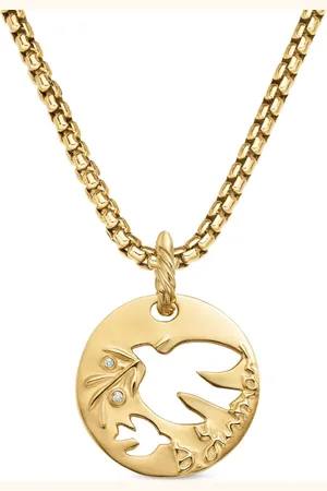 David Yurman Dije DY Elements Dove en oro amarillo de 18kt de 21.7mm