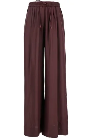 FORTE FORTE Pantalones anchos con diseño elástico