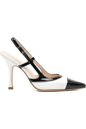 ANNA F. Zapatillas con diseño de dos tonos y tacón de 100mm