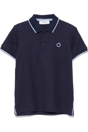 Trussardi Playera tipo polo con aplique del logo