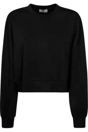 Elisabetta Franchi Sudadera con logo en relieve