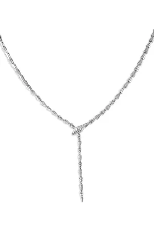 LB Exclusive Collar en oro blanco de 14kt con diamantes