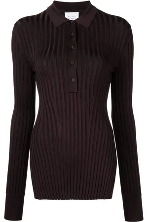 GALVAN Playera tipo polo tejida