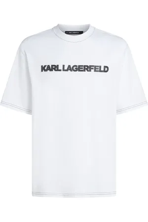 Karl Lagerfeld Playera con costuras en contraste