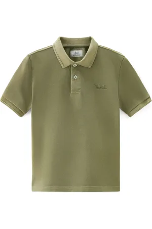 Woolrich Playera tipo polo con logo bordado