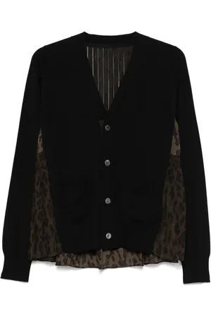 SACAI Cárdigan con paneles