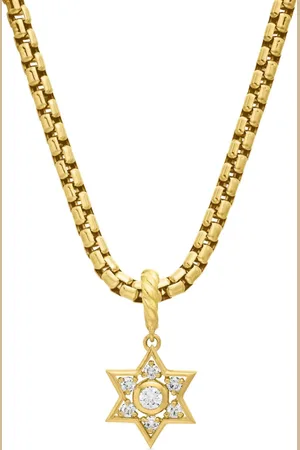David Yurman Dije Star of David en oro amarillo de 18kt con diamantes de 17.2mm