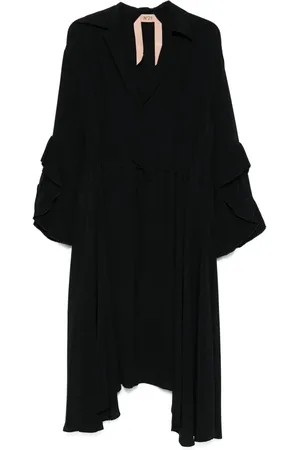 Nº21 Vestido midi con detalle de volantes