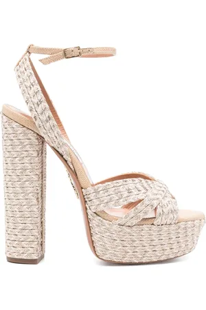Aquazzura Sandalias trenzadas con tacón de 150mm