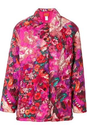 Kenzo Pegas print quilted coat