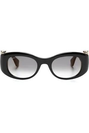 Cartier Lentes de sol con armazón ovalada
