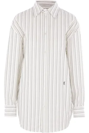 Saint Laurent Camisa con rayas estampadas