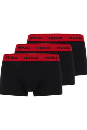 HUGO BOSS Pack de tres bóxeres con logo en la pretina