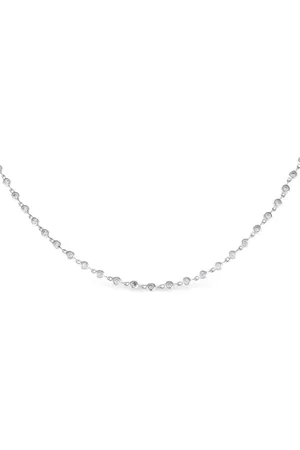 LB Exclusive Collar en oro blanco de 18kt con diamante