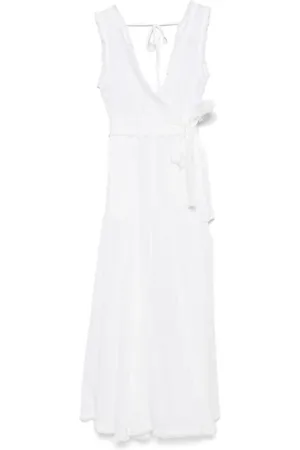 P.A.R.O.S.H. Vestido midi con detalle de flecos