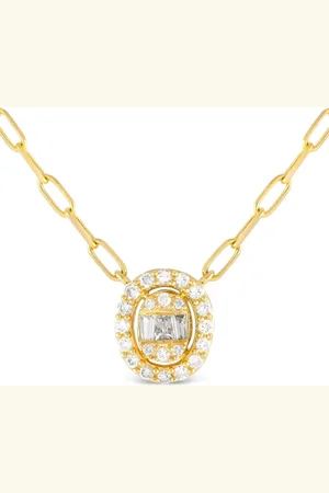 LB Exclusive Collar en oro amarillo de 14kt con diamante