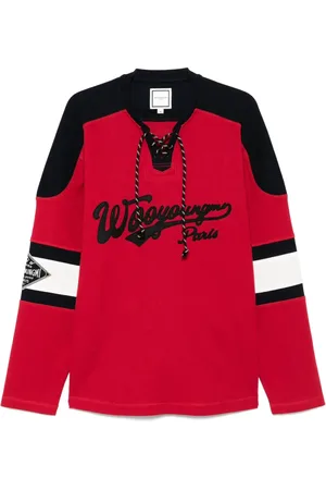 WOOYOUNGMI Playera de rugby manga larga