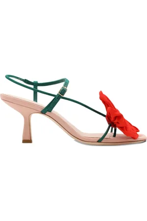 Loeffler Randall Sandalias de piel con tacón de 70mm