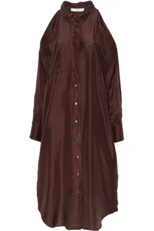 TELA Vestido midi de seda