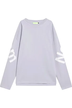 New Amsterdam Playera manga larga con logo estampado