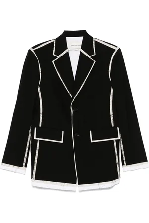 Feng Chen Wang Blazer con espalda abierta