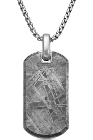David Yurman Etiqueta Chevron en plata de ley de 42mm